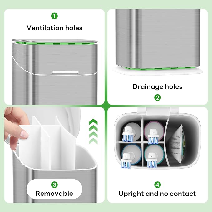 Toothbrush Holders with Cover - Image 5