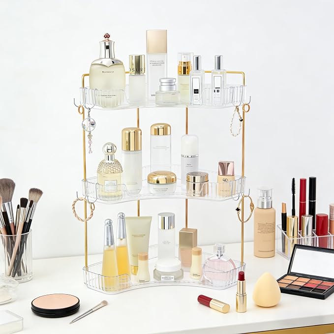 3-Tier Corner Bathroom Organizer Countertop by Trdongxu