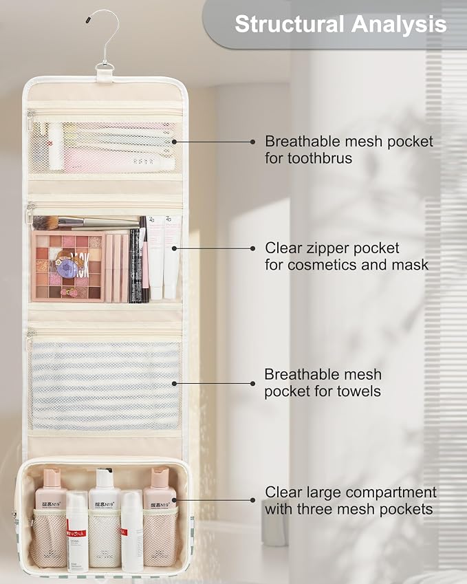 Relavel Travel Hanging Toiletry Bag - Image 8