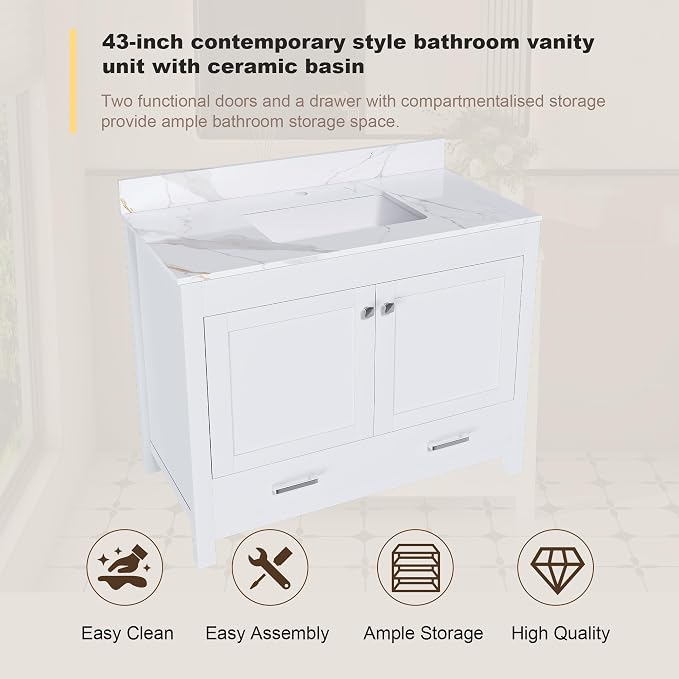 Montary 42" Bathroom Vanity - Image 8