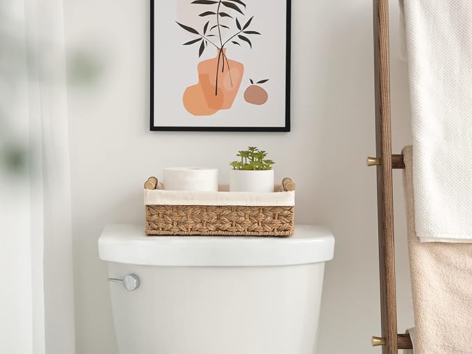 StorageWorks Bathroom Baskets for Organizing, Small Wicker Basket for Bathroom - Image 4