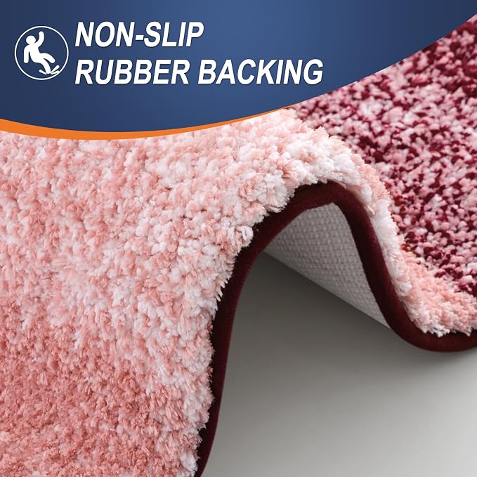 OLANLY Bathroom Rug Set 2 Piece, Soft Absorbent Microfiber Bath Mats and - Image 6