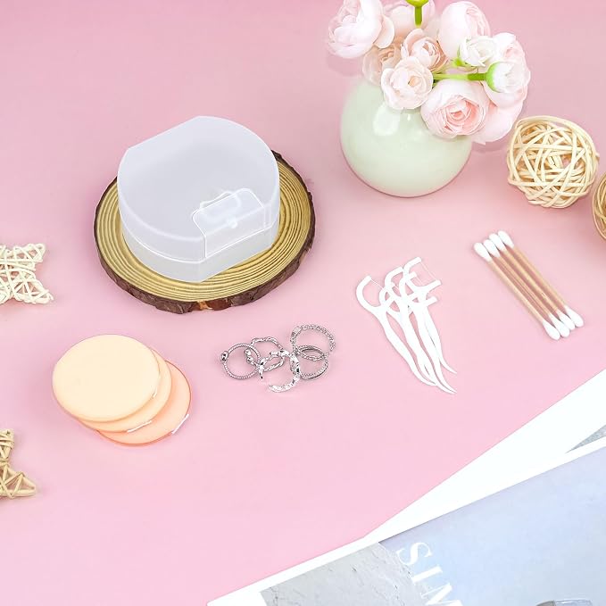 4 Packs Floss Holder Travel, Travel Cotton Round Holder, Travel Containers - Image 6