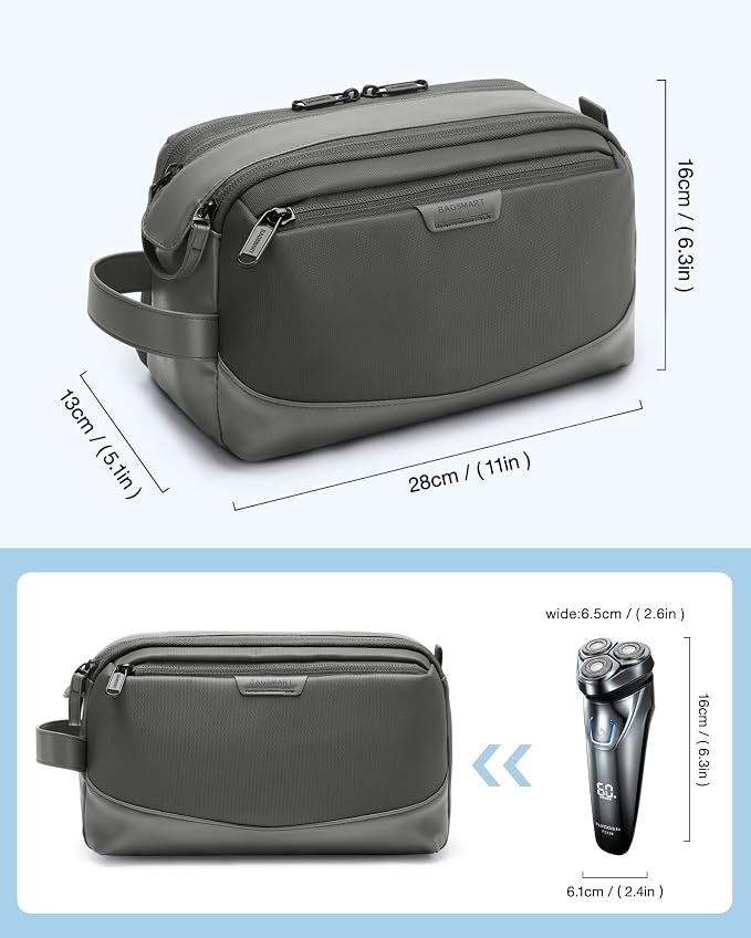BAGSMART Toiletry Bag for Men, Large Travel Toiletry Organizer, Dopp Kit - Image 6