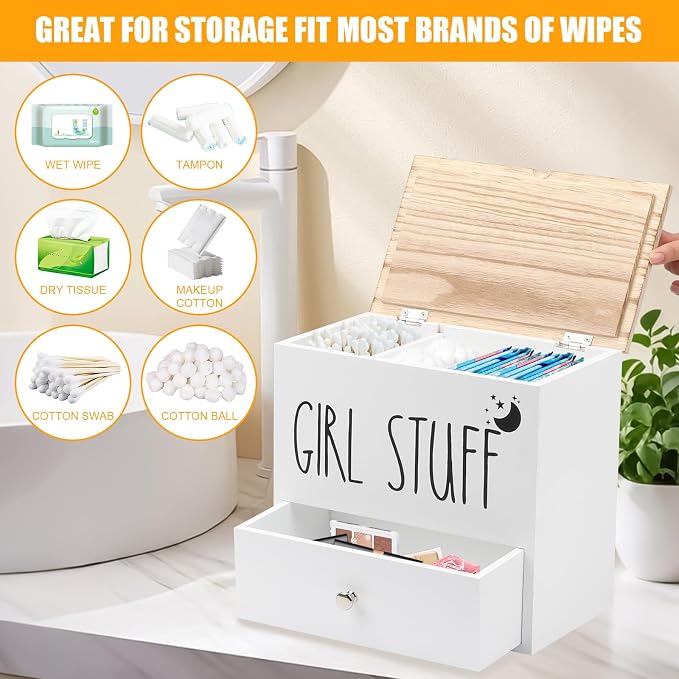 Tampon Holder for Bathroom, Feminine Product Organizer Pad Case - Image 5