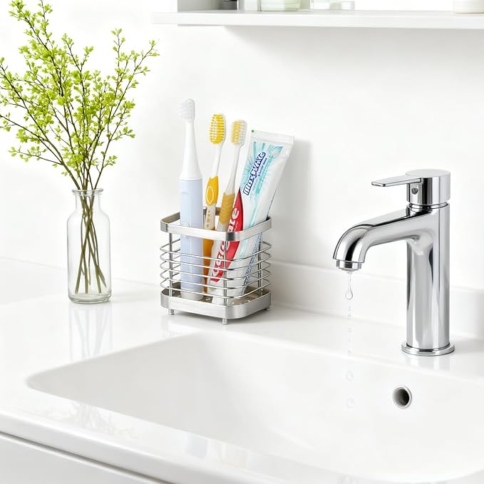 MYITYARD Toothbrush Holder for Bathroom, Stainless Steel Ventilated Electric - Image 8