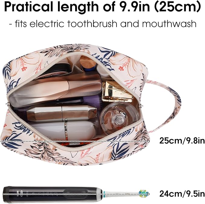 Narwey Travel Toiletry Bag for Women Traveling Dopp Kit Men Travel Bag for - Image 2