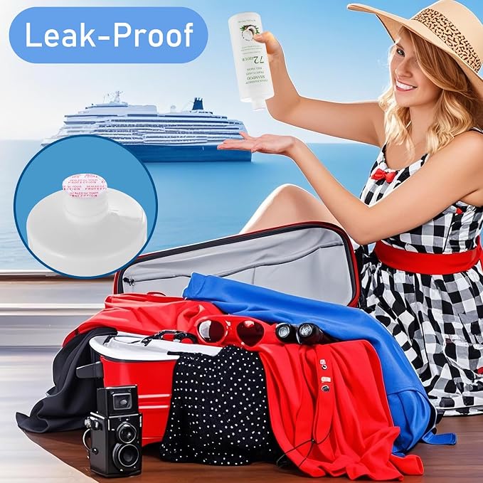 Cruise Empty Shampoo Bottles: 56oz in Total Leak-Proof - Image 6