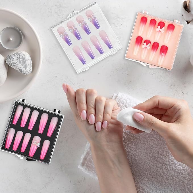 Landhoow 15 Pcs Press On Nail Boxes Nail Display Case - Image 6