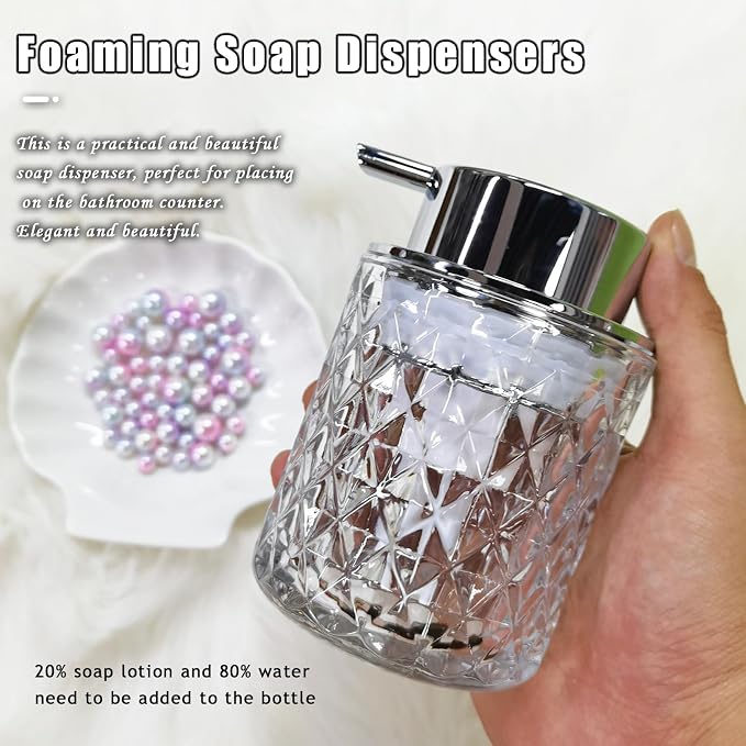 Glass Hand Foaming Soap Dispensers - Image 2