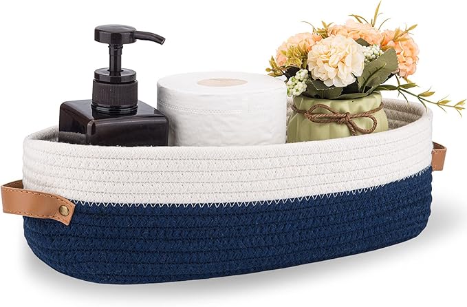 Toilet Basket, Woven Storage Basket by Oradrem
