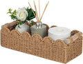 CubesLand Paper Rope Scalloped Edge Toilet Paper Storage Basket, Small Living by CubesLand