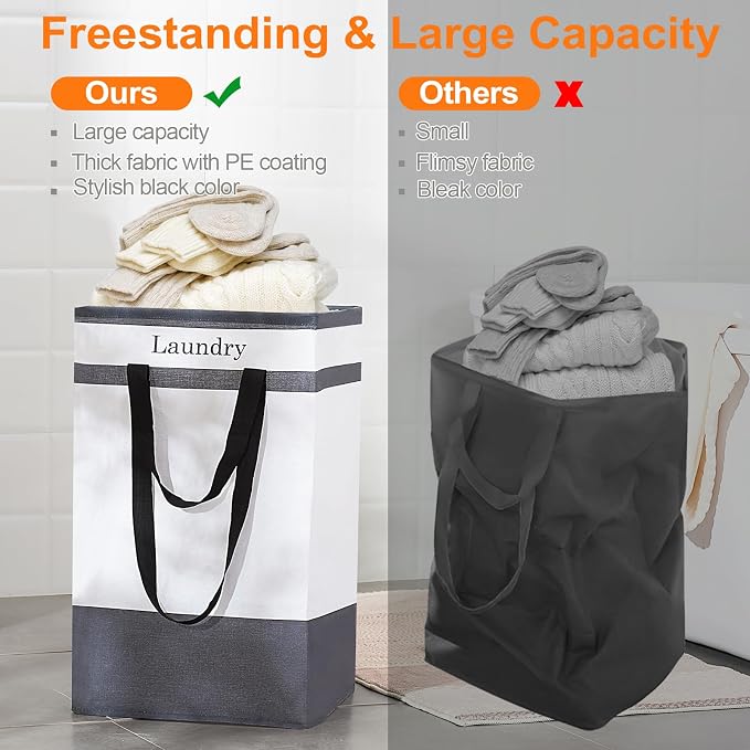 FairyHaus Laundry Basket 100L, Collapsible Laundry Baskets Hampers - Image 8
