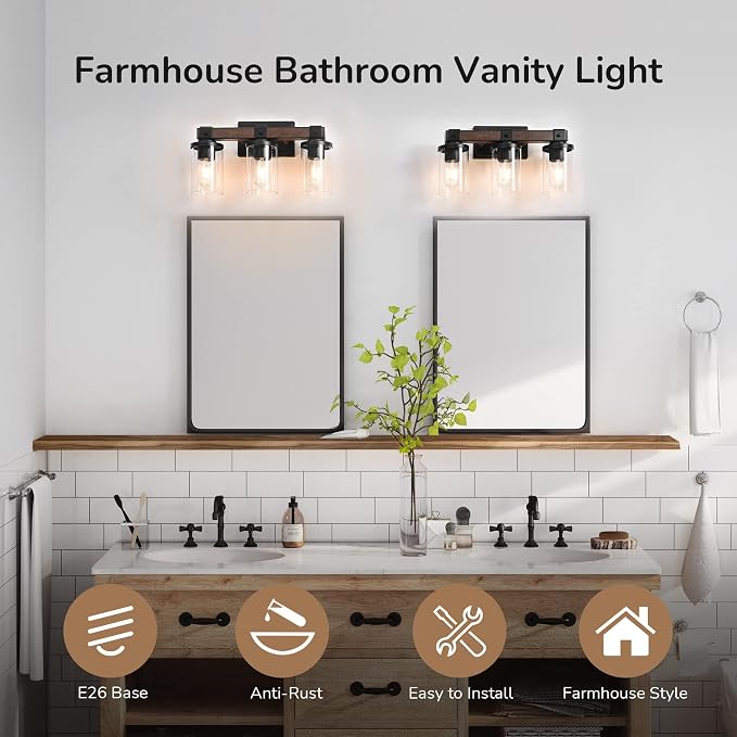 EDISHINE Farmhouse Vanity Lights - Image 2