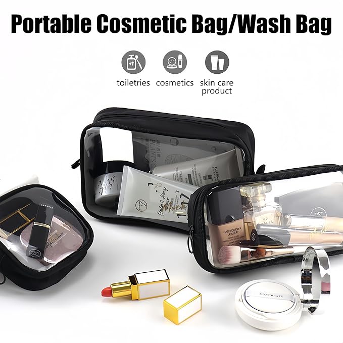 Clear TSA Approved Toiletry Bag Set - Image 5
