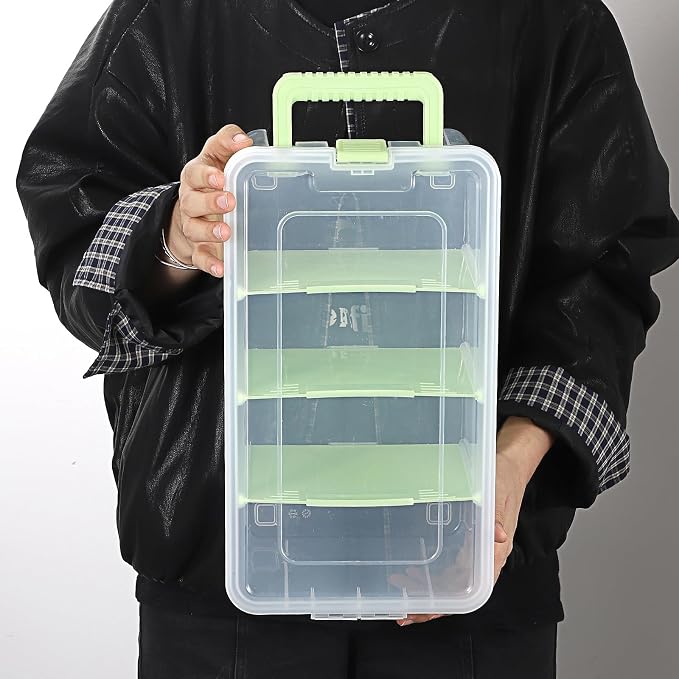 BTSKY Clear Plastic Dividing Storage Box - Image 9