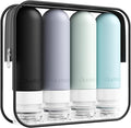 Quatish Travel Bottles for Toiletries, Original Patented Leak Proof Travel Size by Quatish