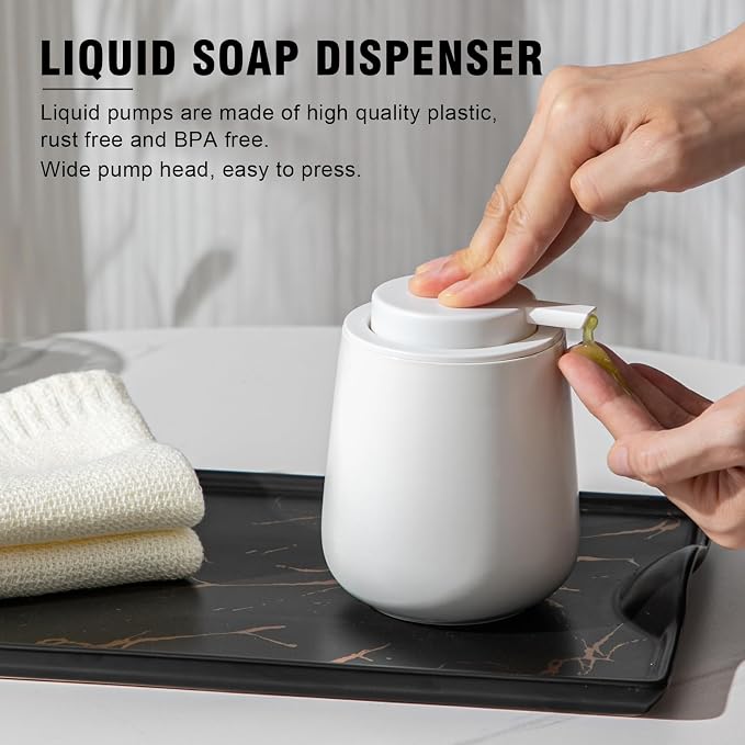 Soap Dispenser, Ceramic Foaming Soap Dispenser - Image 3