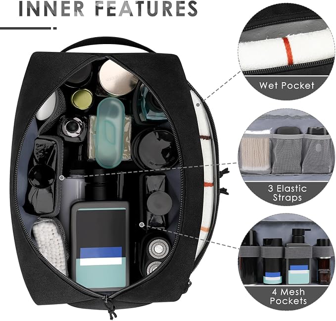 ETRONIK Tactical Toiletry Bag for Men, Travel Hygiene Bag - Image 3