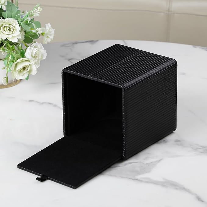 Tissue Box Cover Square with Magnetic Closure, PU Leather Tissue Box Holder - Image 3