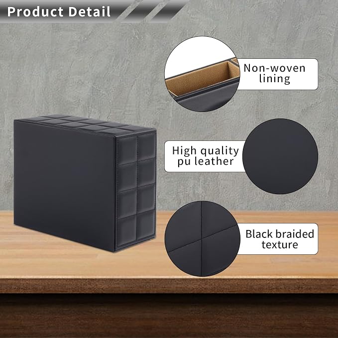 PU Leather Rectangular Tissue Box Cover - Image 5