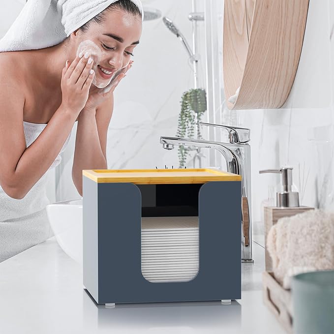 VITVITI Disposable Face Towel Holder Box, Acrylic Facial Towel Container - Image 5