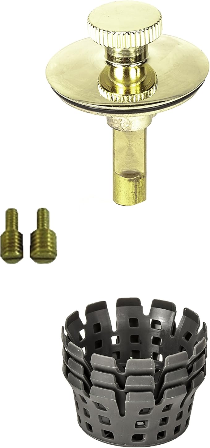 PF WaterWorks PF0951-PB Universal Lift n Turn, Bath Tub/Bathtub Drain Stopper by PermaFLOW