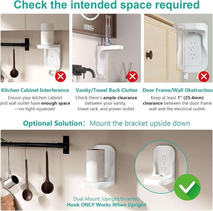 WALI Outlet Shelf Wall Holder, Fit - Image 5