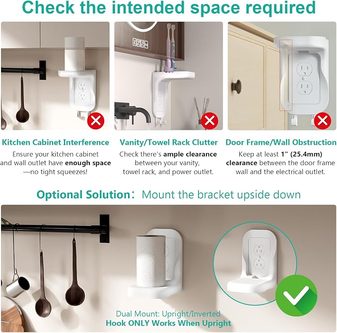 WALI Outlet Shelf Wall Holder, Fit - Image 7