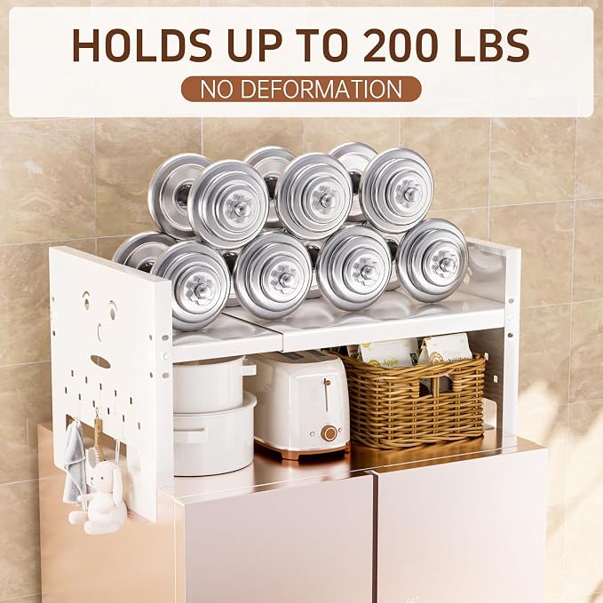 Adjustable Top Storage Shelf for Refrigerator or Washer, Dryer Countertop - Image 3