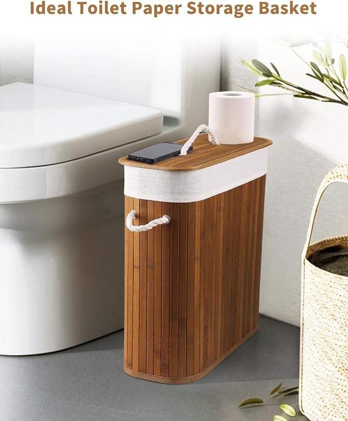 Bamboo Toilet Paper Storage - Image 2