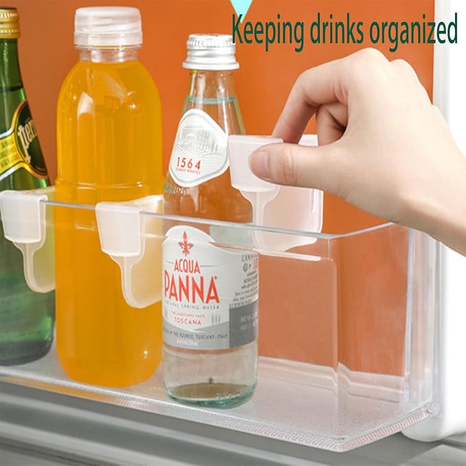 20 pcs Fridge Divider Set, Plastic Retractable Fridge Door Organizer Clip - Image 6