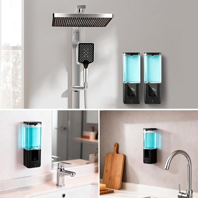LAOPAO Automatic Soap Dispenser Wall Mount Rechargeable Liquid Soap Pump - Image 8