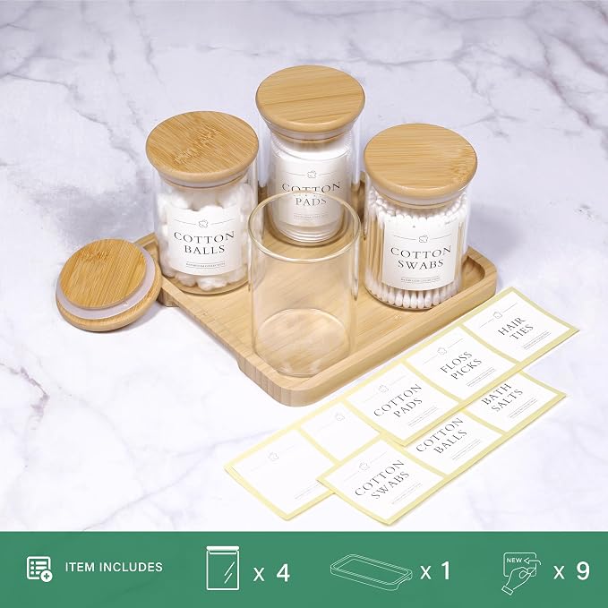 Qtip Holder with Vanity Tray - Image 2