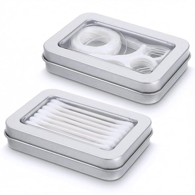 2Pcs Cotton Swab Holder for Travel, Portable Swab Case by Unknown