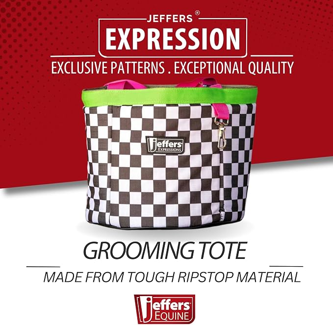 Jeffers Expression Grooming Tote Caddy, Skater Cowgirl - Image 2