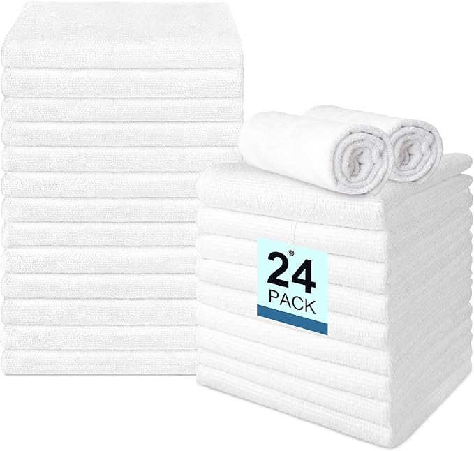24 Pack Hand Towels Set by Unimade