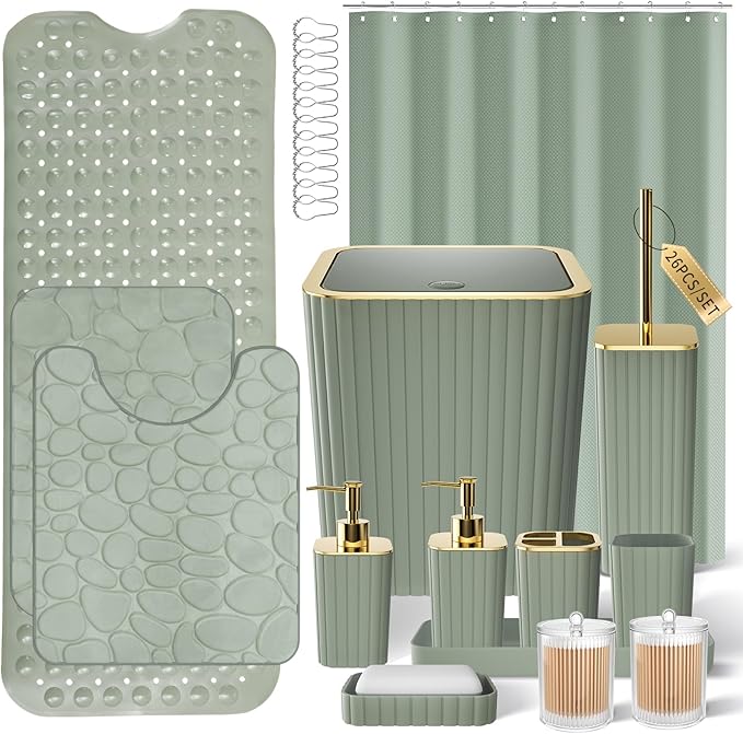 26PC Bathroom Accessories Set by BetterbathroomwithXLHOME