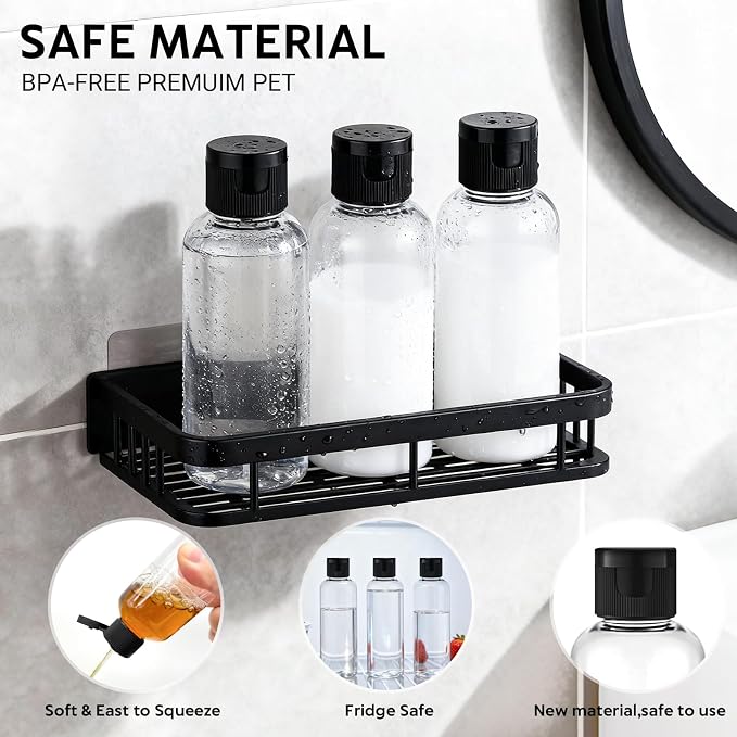 5 Pack 3.4 oz Travel Bottles for Toiletries, TSA Approved Leak Proof Refillable - Image 5