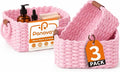 Storage Basket, Recycled Paper Rope Bathroom Basket Organizer, Mini wicker by Panovox