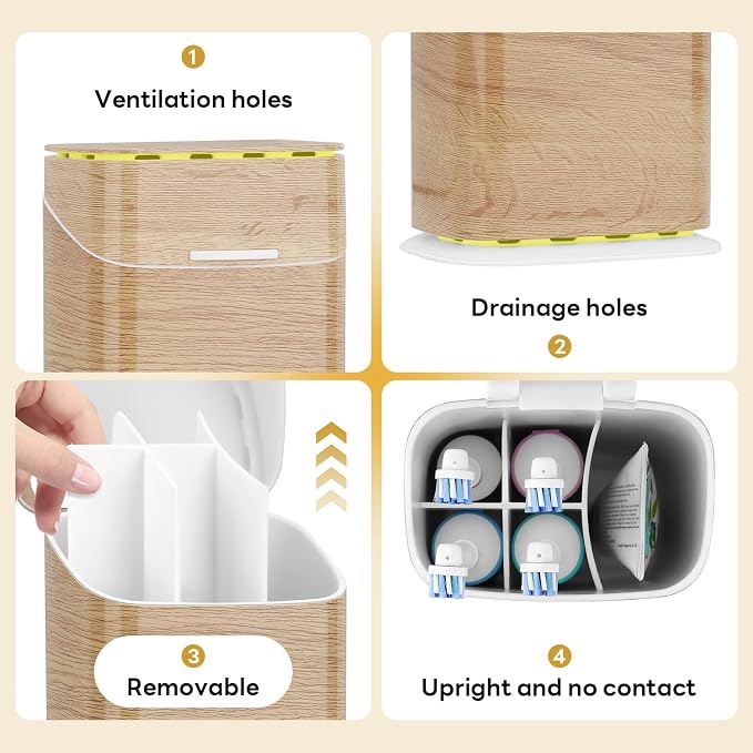 Toothbrush Holders with Cover - Image 5