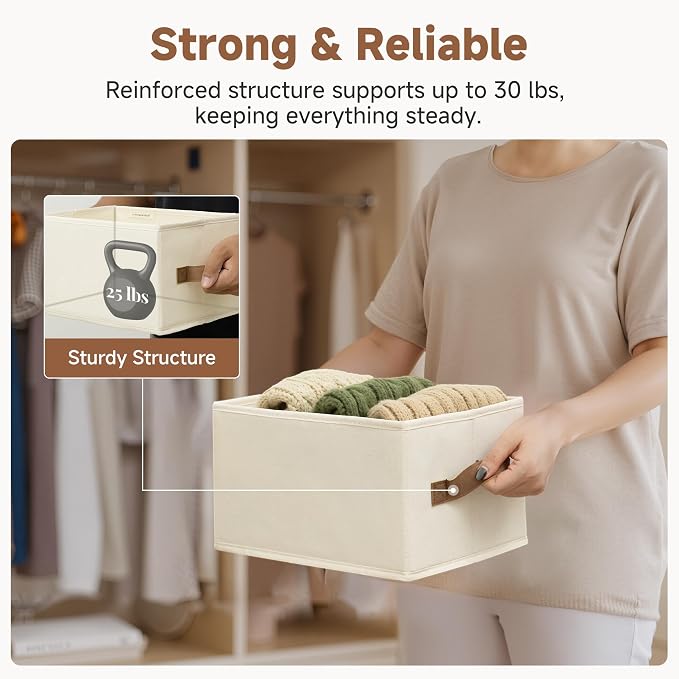 StorageWorks Closet Organizer Storage Baskets, Storage Bins - Image 6