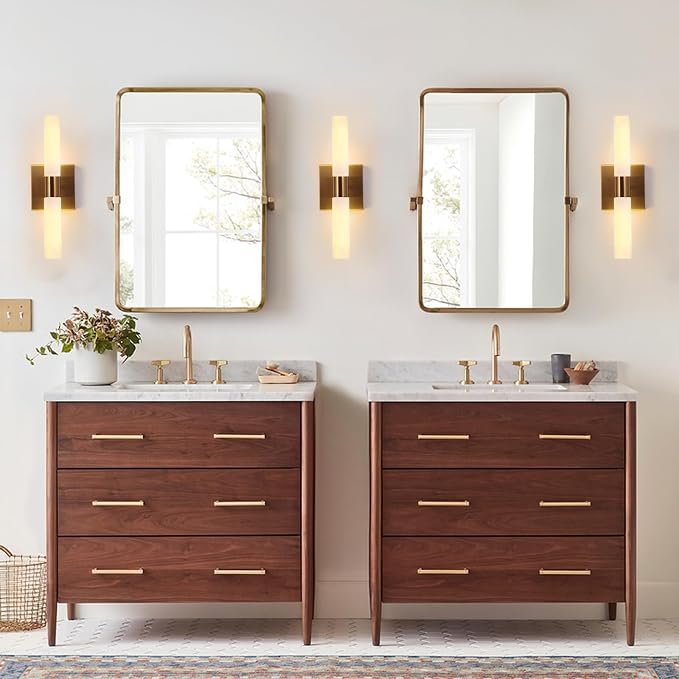 Modern Wall Sconces, Frosted Glass Shade, Indoor Wall Mounted Lights, Bathroom - Image 5
