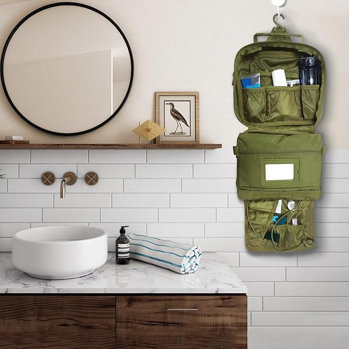 SMONT Toiletry Bag for Men Travel Toiletry Organizer Dopp Kit Organizer - Image 5