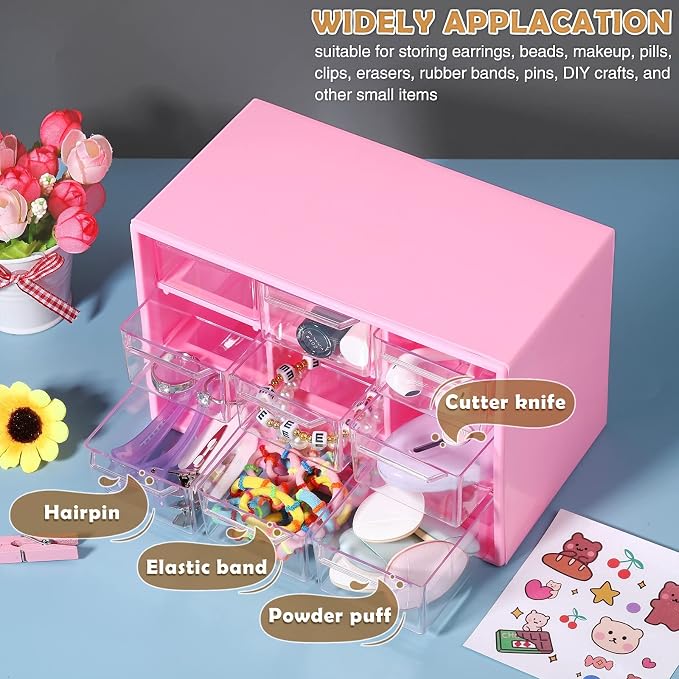 Amyhill 6 Pcs Mini Drawer Organizer Small Organizer - Image 4