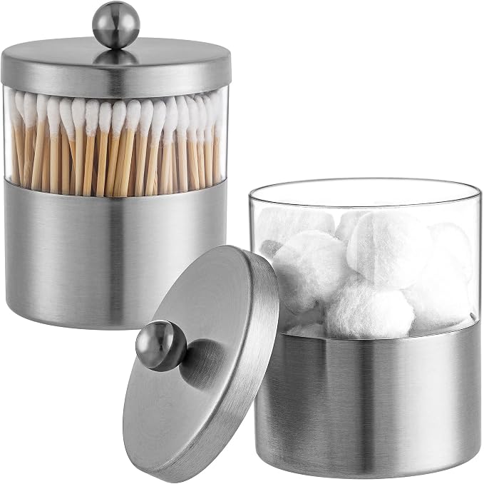 Gaussra Apothecary Jars, Qtip Holder - Image 7