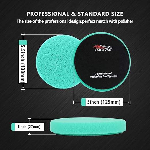 Buffing Polishing Pads 5 Inch, CAR ROAD 7PCs 5.5 Inch Face - Image 4