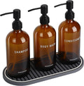 Glass Shampoo and Conditioner Dispenser-Shower Soap Dispenser by Unknown