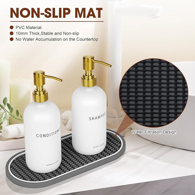 Glass Shampoo and Conditioner Dispenser-Shower Soap Dispenser - Image 5