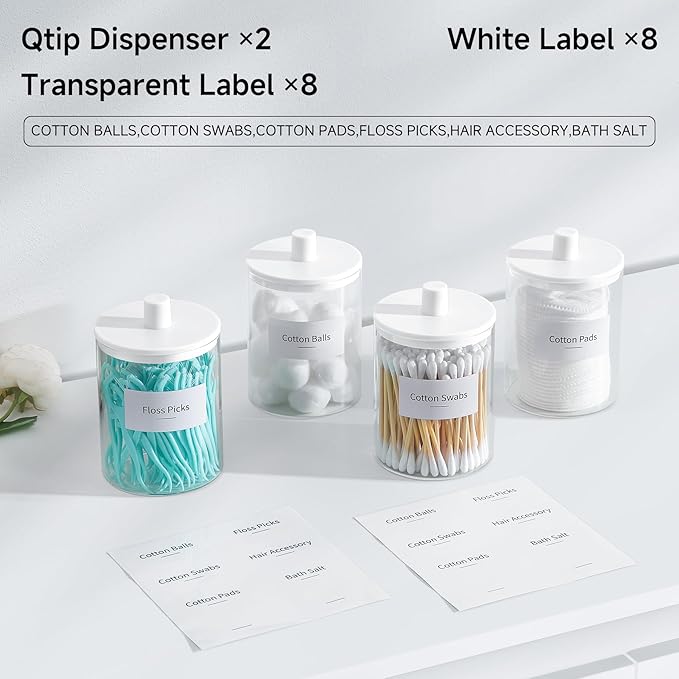 TIPGO Glass Qtip Holder Dispenser - Image 4